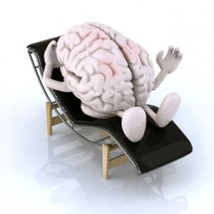 brain that rests on a chaise longue